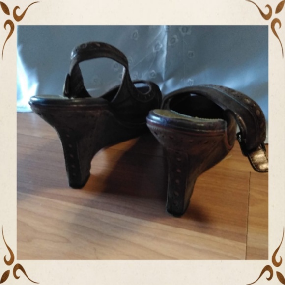 Cole Haan Brown Suede Wedges - Picture 4 of 8